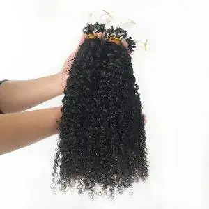 Alternative view of Micro Loop Human Hair Extension